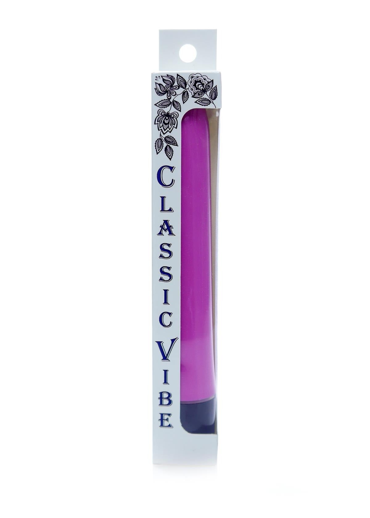 Bossoftoys - 46-00023 - Classic vibe Vibrator - pastel purple - 18 cm - dia 2,5/3 cm - Colour window box