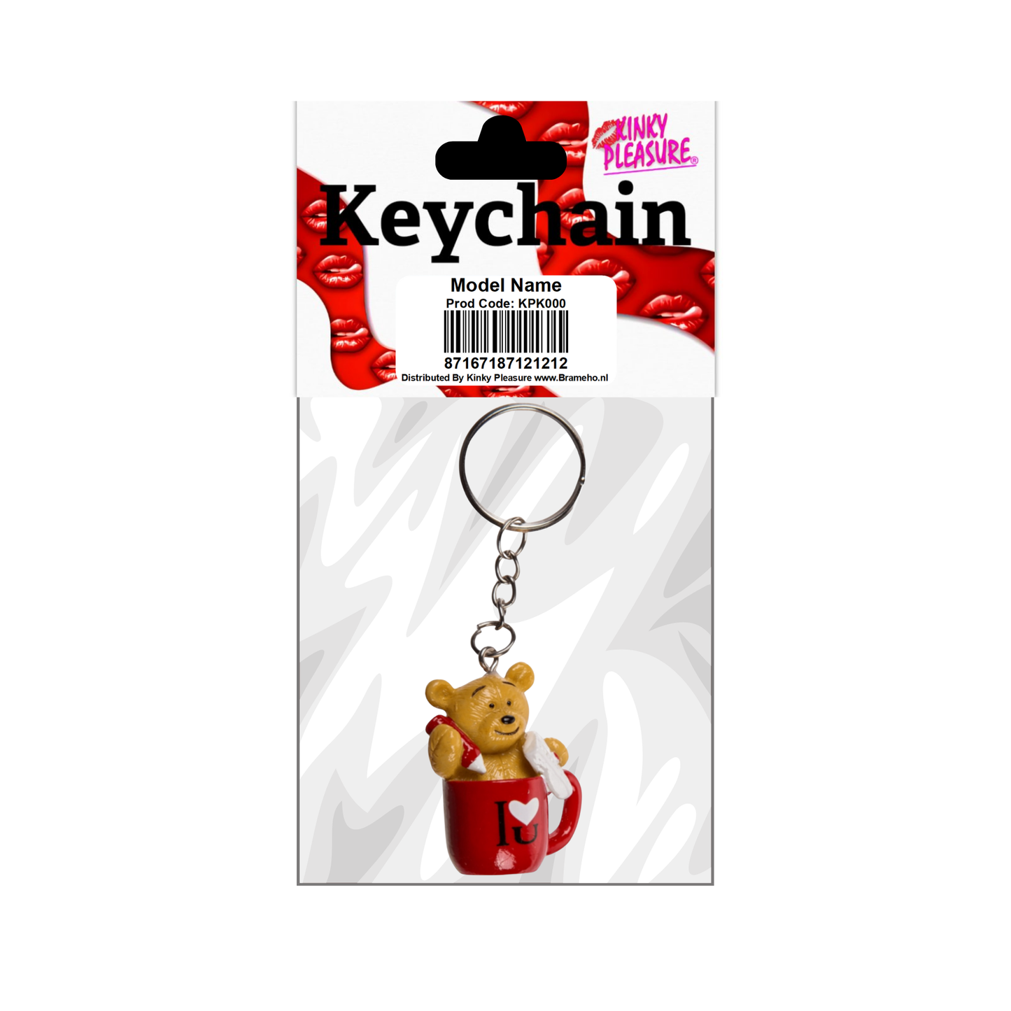 Kinky Pleasure - KPK051 - Keychain - Bear I Love You Card And Pencil