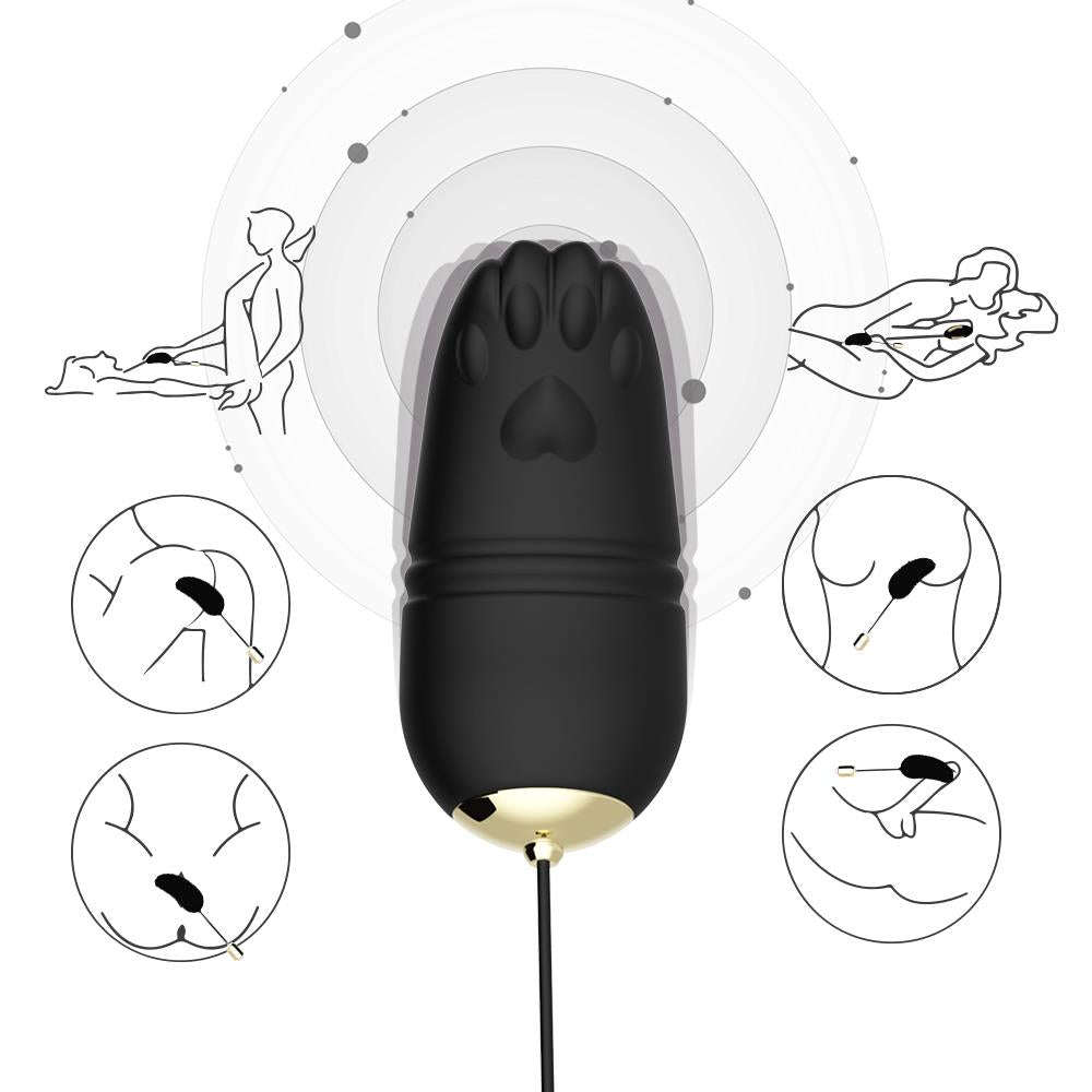 Bossoftoys - 52-00001 - Remoted controll egg - 9 Function USB - Kitty Black