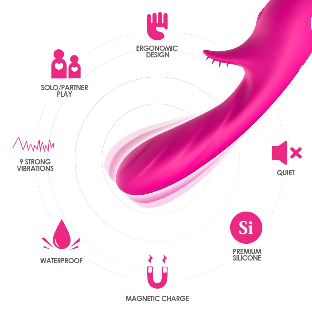Boysoftoys - G-spot - vibrator - 52-00007 - Romance pink - USB rechargeable - 100% waterproof - 9 vibration modes