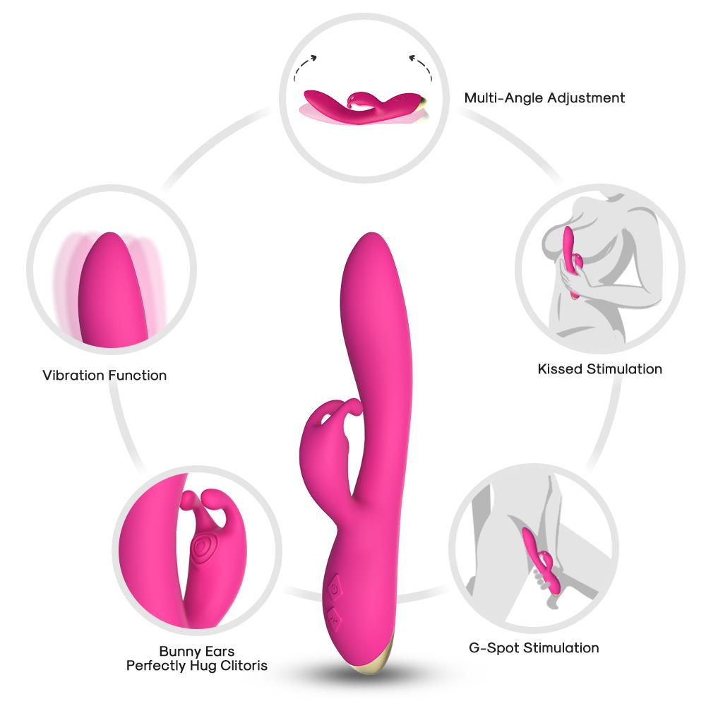 Bossoftoys - Bonnie pink - vibrator - G-spot - 52-00009 - USB rechargeable - 100% waterproof - 9 vibration modes