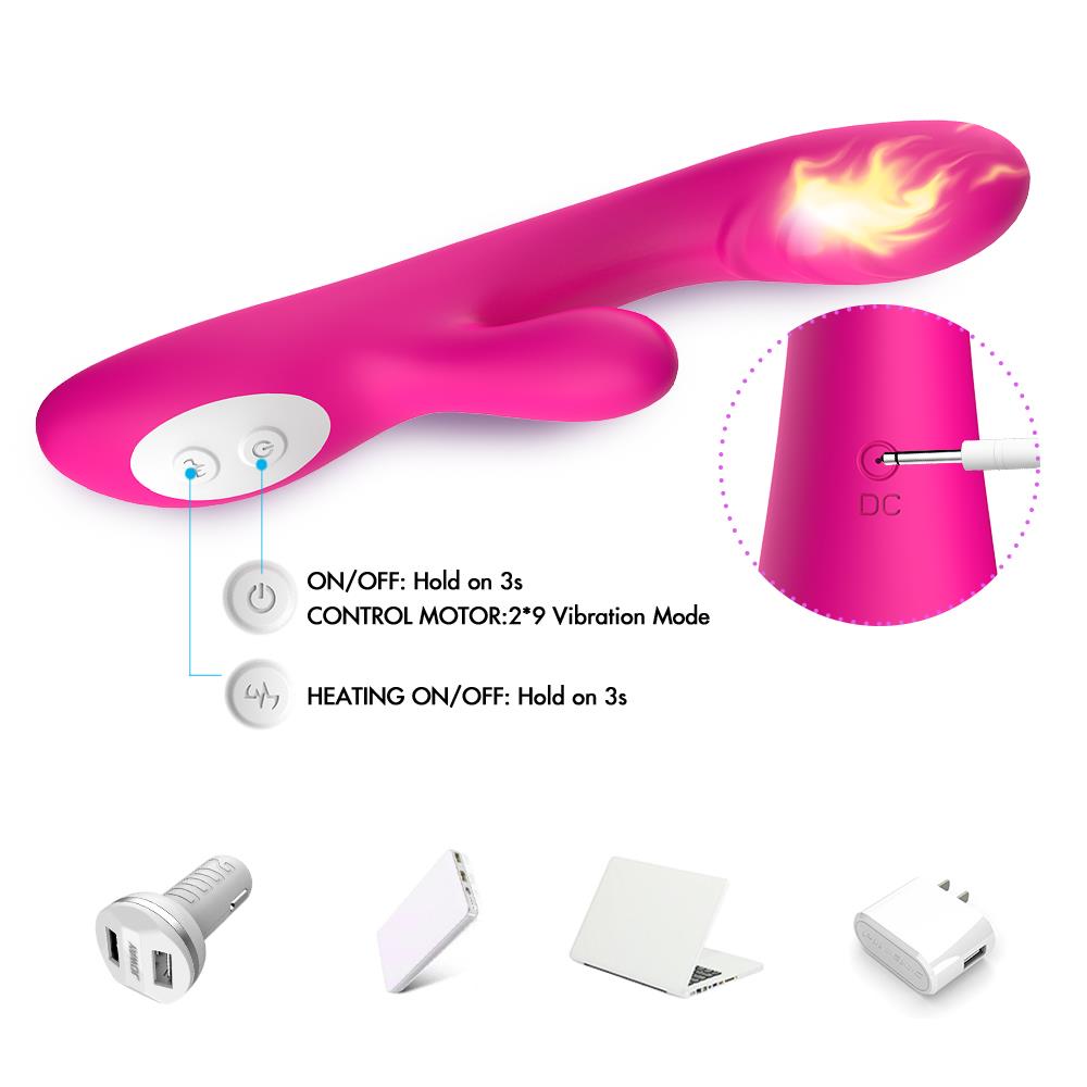 Bossoftoys - Spark pink - vibrator - Heating function - G-spot - 52-00010 - USB rechargeable - 100% waterproof - 9 vibration modes