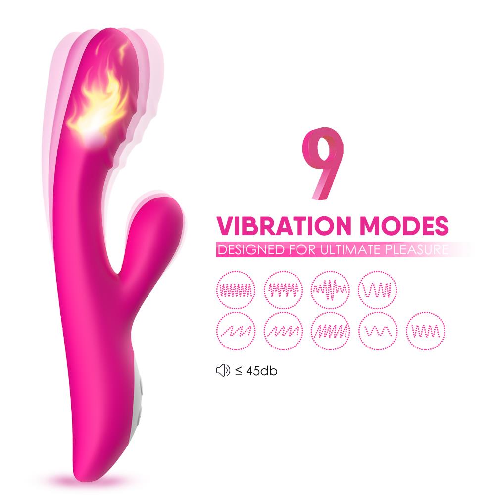 Bossoftoys - Spark pink - vibrator - Heating function - G-spot - 52-00010 - USB rechargeable - 100% waterproof - 9 vibration modes