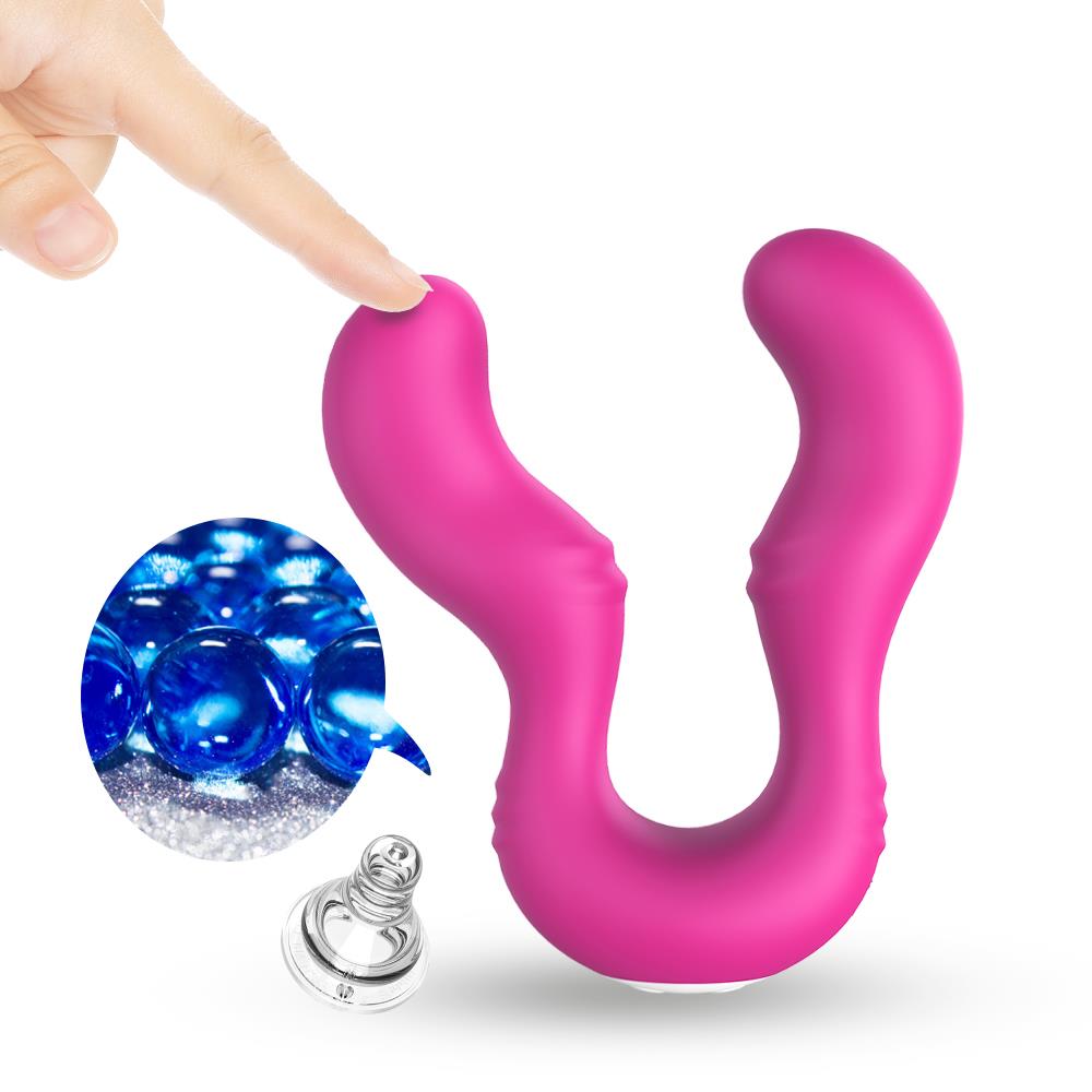 Boysoftoys - 52-00011 - Lesbian couple vibrator - Seraph pink - 100% waterproof - 9 vibration modes - USB rechargeable