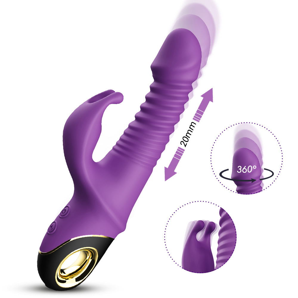 Bossoftoys - Zing purple - vibrator - 4 pulsation modes - G-spot - 52-00013 -1 - USB rechargeable - 100% waterproof - 9 vibration modes