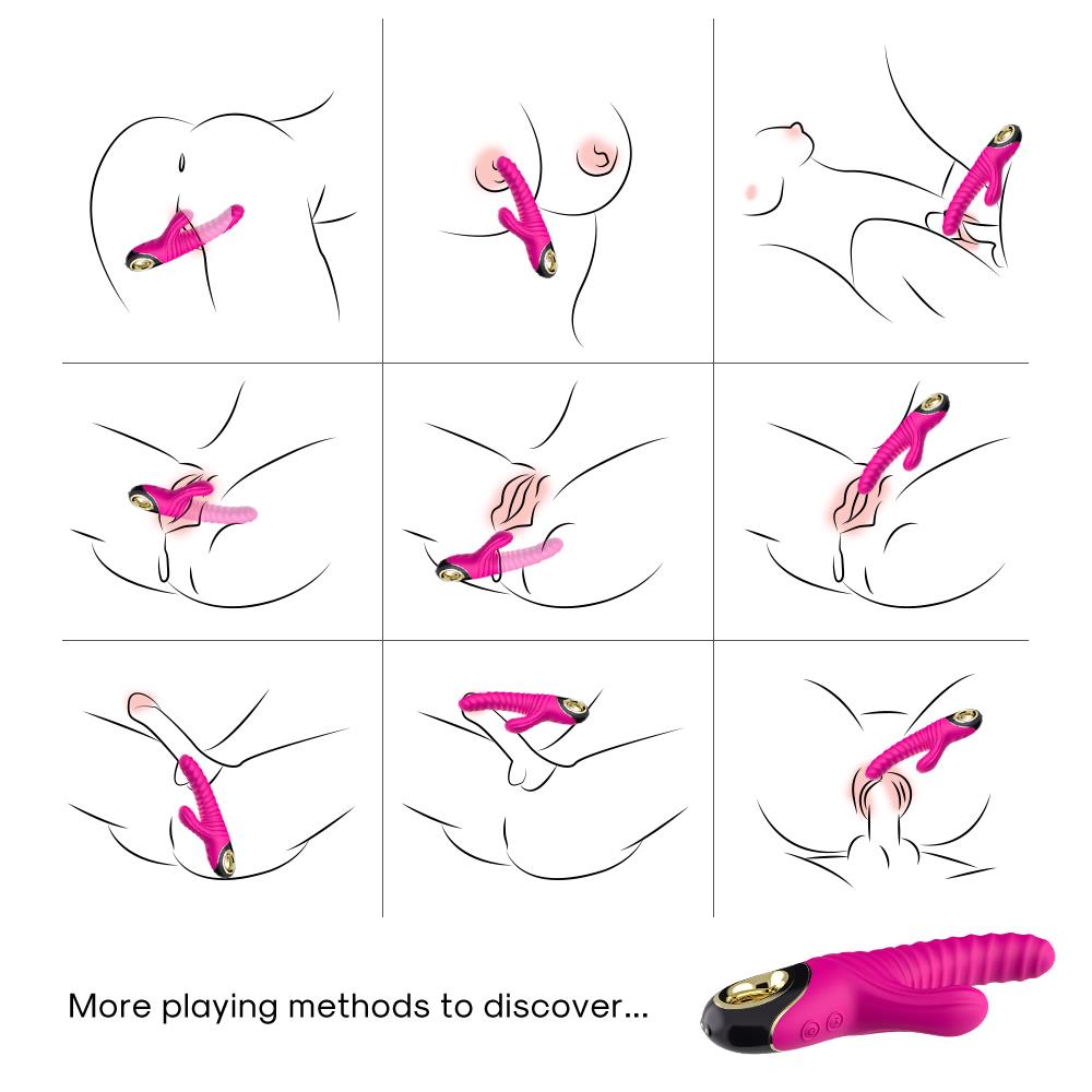 Bossoftoys - Eternity pink - vibrator - G-spot - 52-00019 - separate motors - USB rechargeable - 100% waterproof - 9 vibration modes