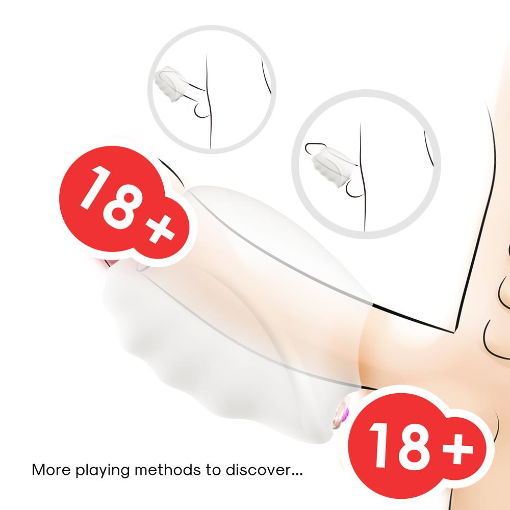 Boysoftoys - 52-00020-1 - Masturbator White - Textured vibrating male masturbator - Suction Cup - 10 Vibration modes