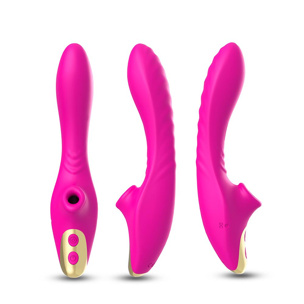 Bossoftoys- 52-00021 - Air Pressure Vibrator - Waterproof - Air Sucker - Oral Sucker - 9 vibration modes - Stylish - 10 Modes - Rechargeable - Pink