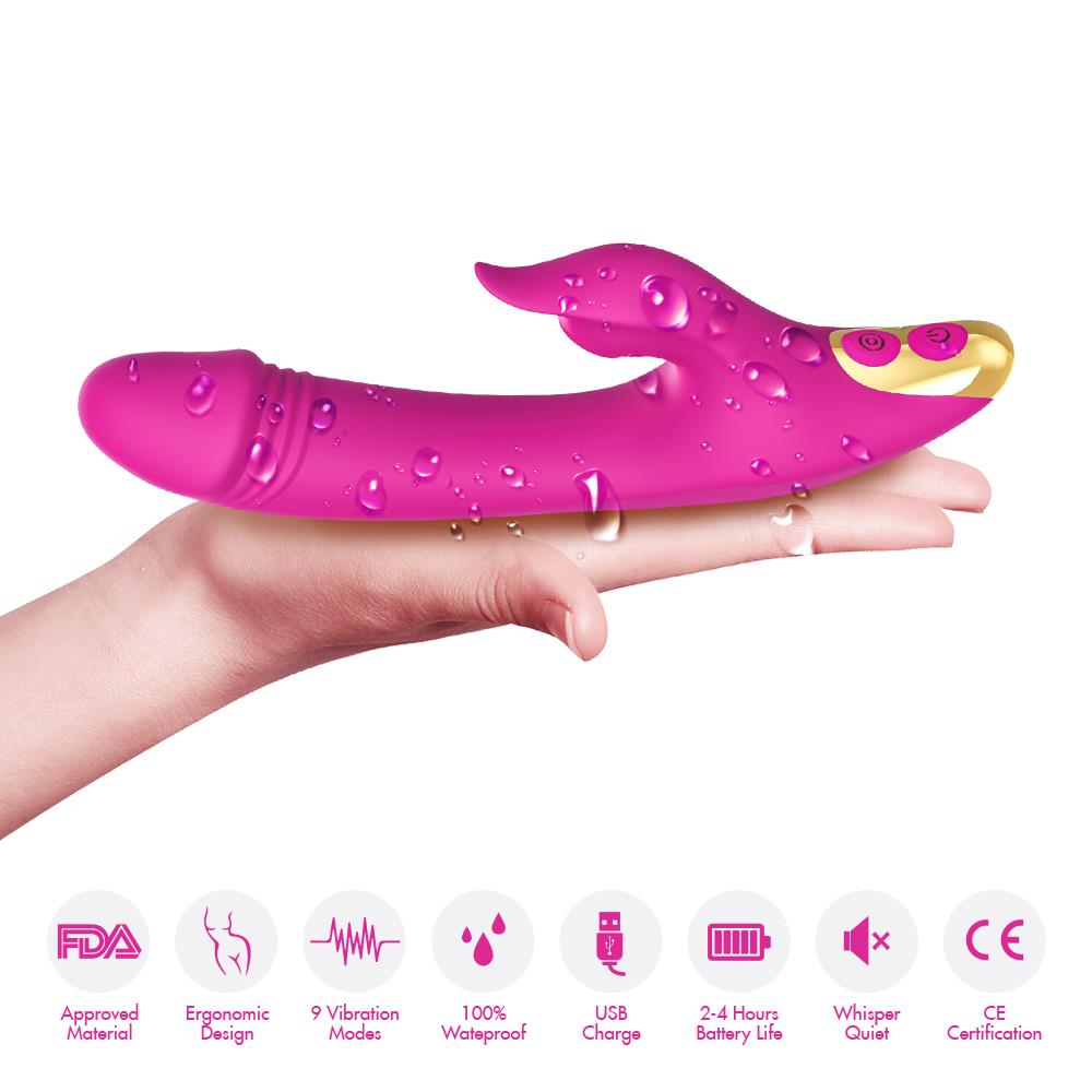 Bossoftoys - Amant pink - vibrator - 4 pulsation modes - G-spot - 52-00022 - USB rechargeable - 100% waterproof - 9 vibration modes