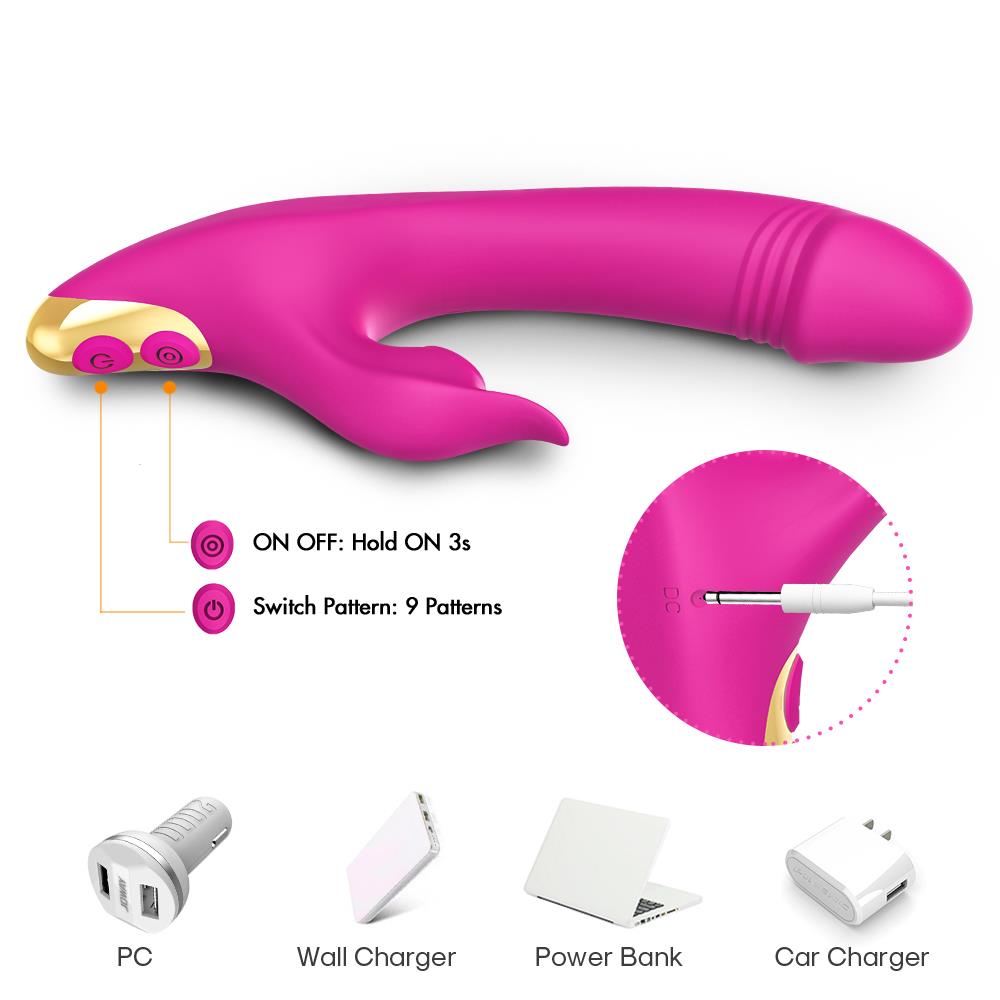 Bossoftoys - Amant pink - vibrator - 4 pulsation modes - G-spot - 52-00022 - USB rechargeable - 100% waterproof - 9 vibration modes