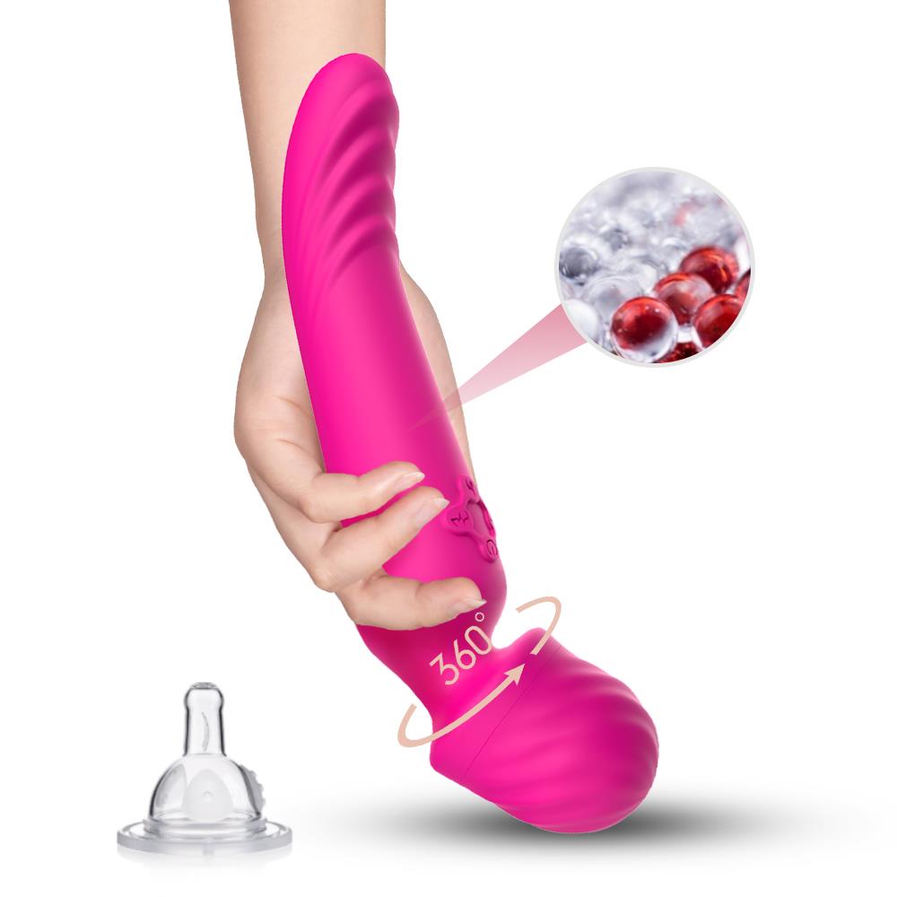 Bossoftoys - 52-00024 - Mission pink - Silicone Massager Pink USB - 9 Vibration mode - Mini wand