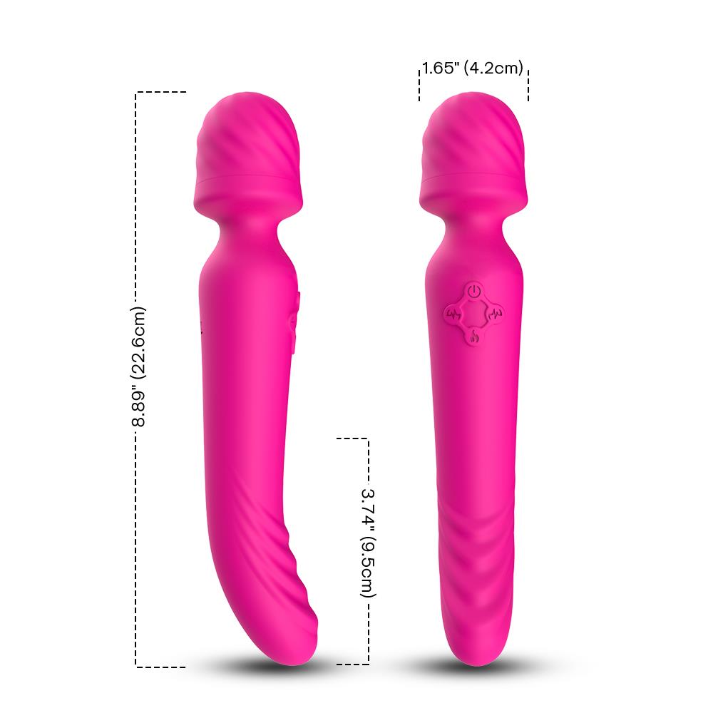 Bossoftoys - 52-00024 - Mission pink - Silicone Massager Pink USB - 9 Vibration mode - Mini wand