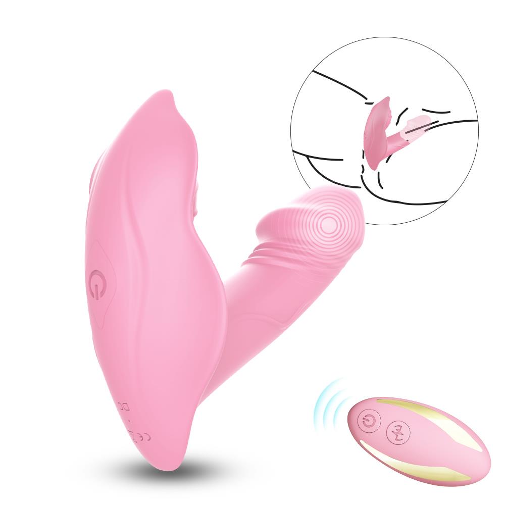 Bossoftoys - 52-00032 - Remote control Panty vibrator - Clit stimulation function - 10 Function - Rechargeable - Luxury Giftbox - Pink