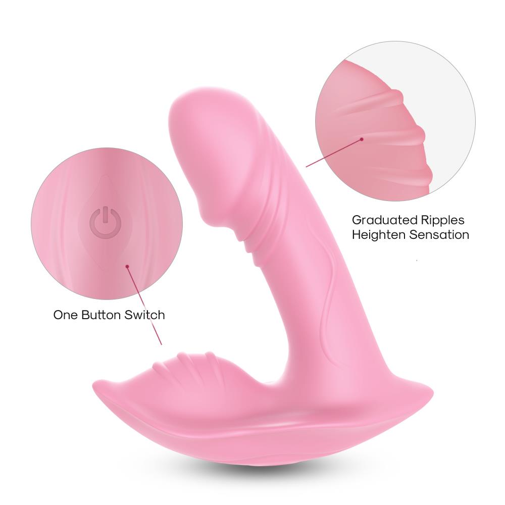 Bossoftoys - 52-00032 - Remote control  Panty vibrator - Clit stimulation function - 10 Function - Rechargeable  - Luxury Giftbox - Pink