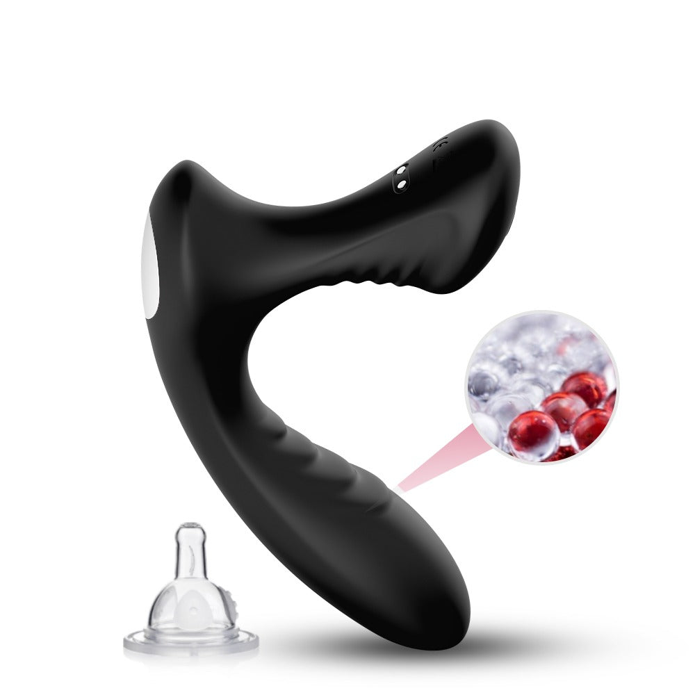 Bossoftoys - Storm black - 52-00043 - Silicone Massager - Prostate Massager - 9 vibration modes - Black