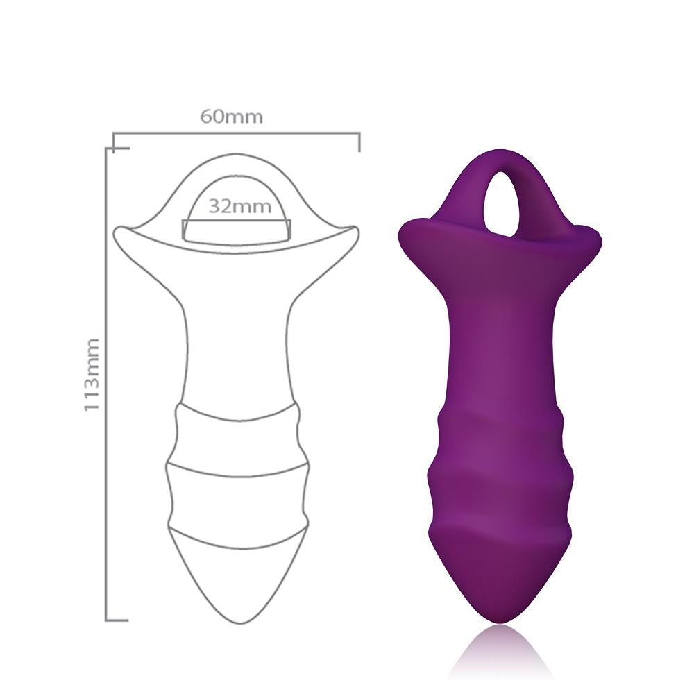 Bossoftoys Kylin Purple Bullet Massager - Silicone - 9 Function - 52-00044-1