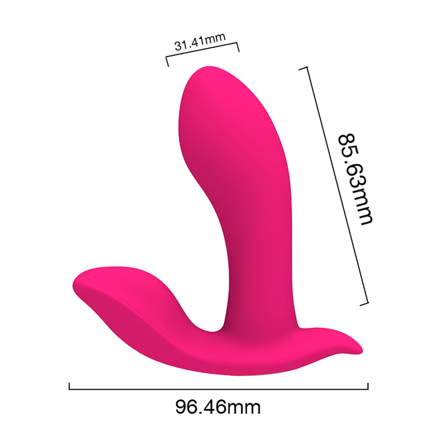 Bossoftoys - 52-00063 - Vee Rose Pink Panty Vibrator