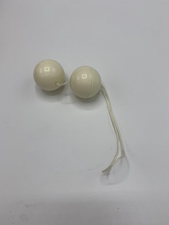 Hydas - 1394 - Geishaballs - Duoballs - Vaginal balls - White Benwa balls - neutrale Packing ( no colour photo box )