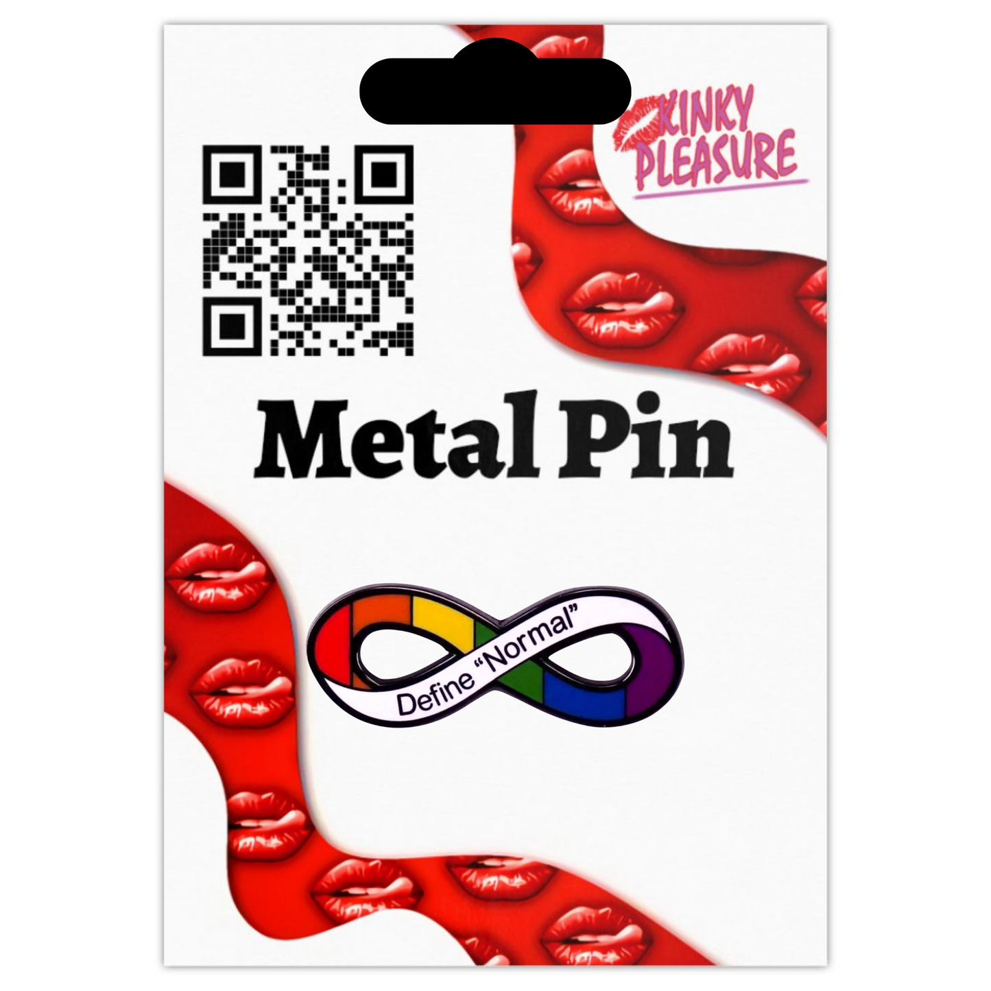 Kinky Pleasure - KPB019 - Badge / Pin - Define Normal - 4,5x2,0cm