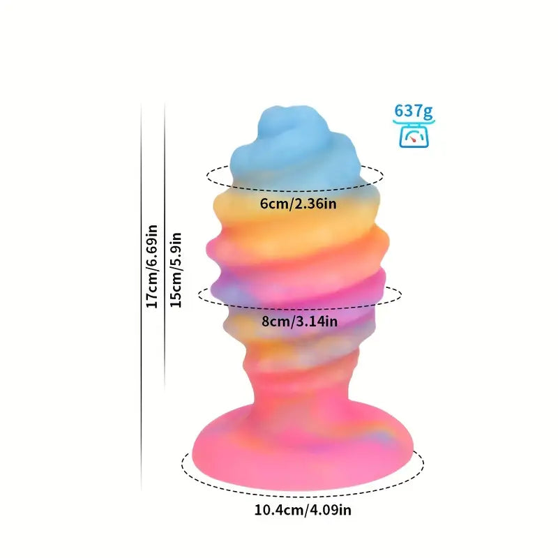 XXLTOYS - Rainbow Ripple XL – Bold, Colorful & Intense Pleasure - 17 CM