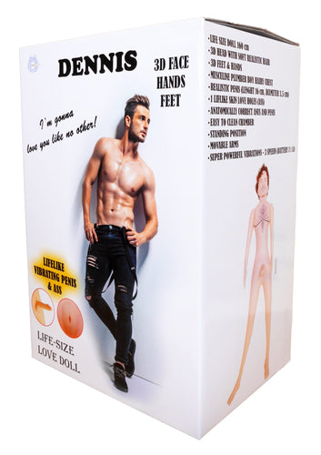 Boysoftoys Dennis Blow Up Love Doll - 150 cm - Real curly man - Extra masturbator - 59-00003