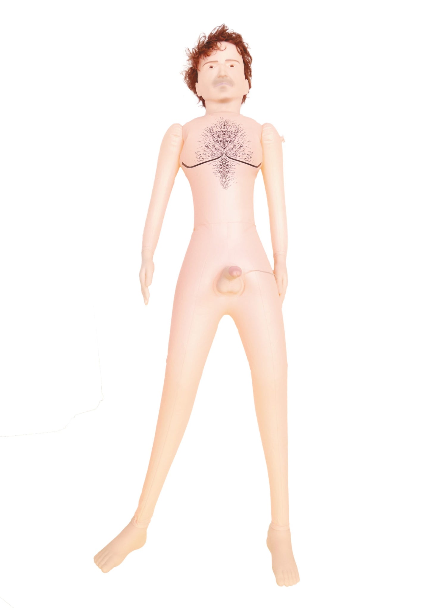 Boysoftoys Dennis Blow Up Love Doll - 150 cm - Real curly man - Extra masturbator - 59-00003