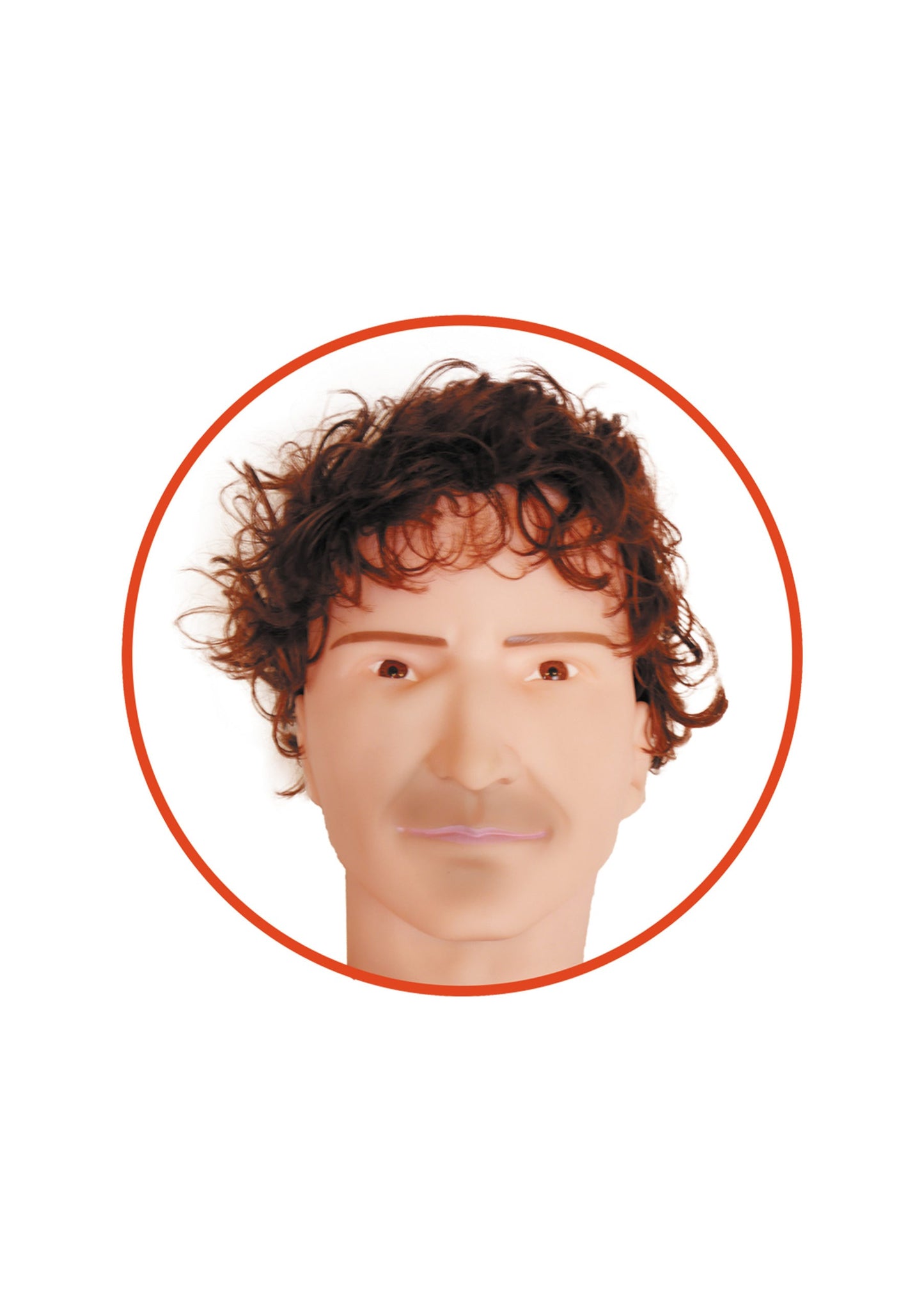 Boysoftoys Dennis Blow Up Love Doll - 150 cm - Real curly man - Extra masturbator - 59-00003