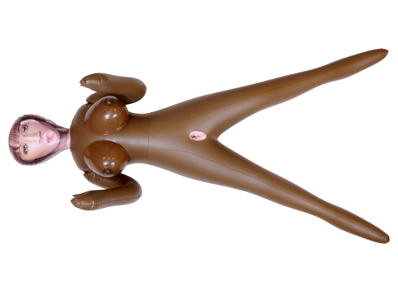 Boysoftoys Amelia Blow Up Love Doll - 150 cm - Black woman - Triple holes - Inflatable Masturbator - 59-00010
