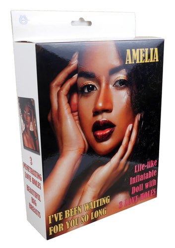 Boysoftoys Amelia Blow Up Love Doll - 150 cm - Black woman - Triple holes - Inflatable Masturbator - 59-00010
