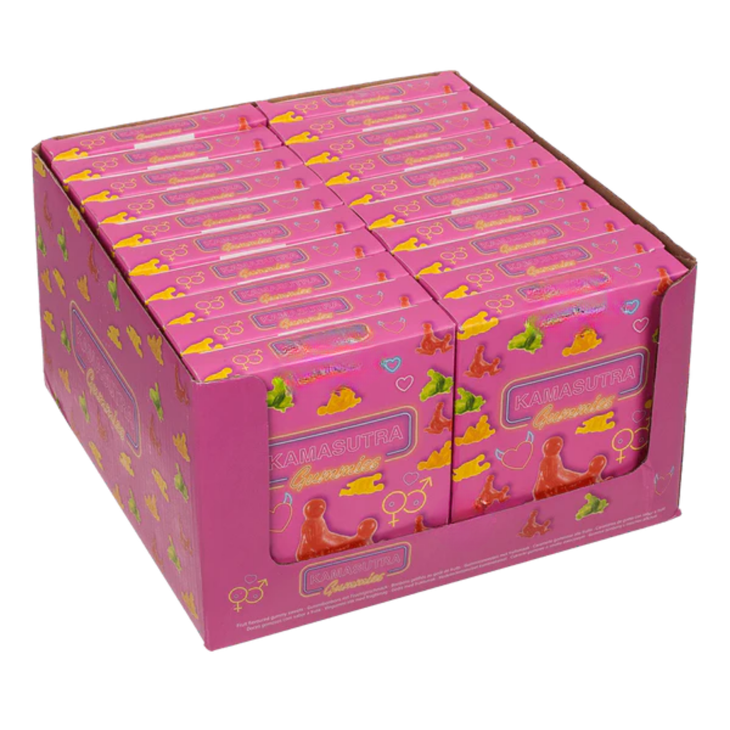 Kinky Pleasure - OB043 - Kamasutra Gummies – Assorted Fruit Flavours Display Box