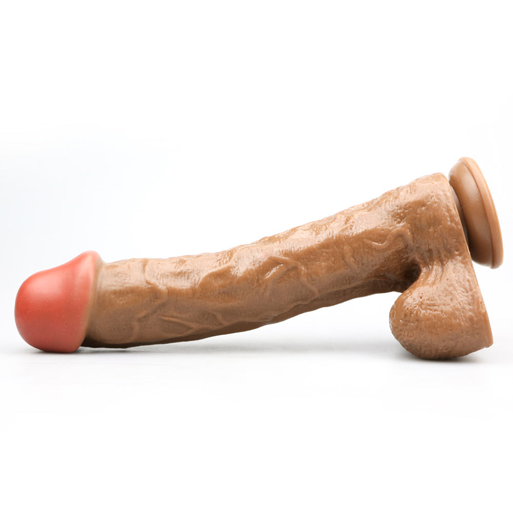 Power Escorts - BR158 Flesh - Rocket John 11,2'' - Mega Realistic Dildo - 11,2 Inch / 28,5 CM