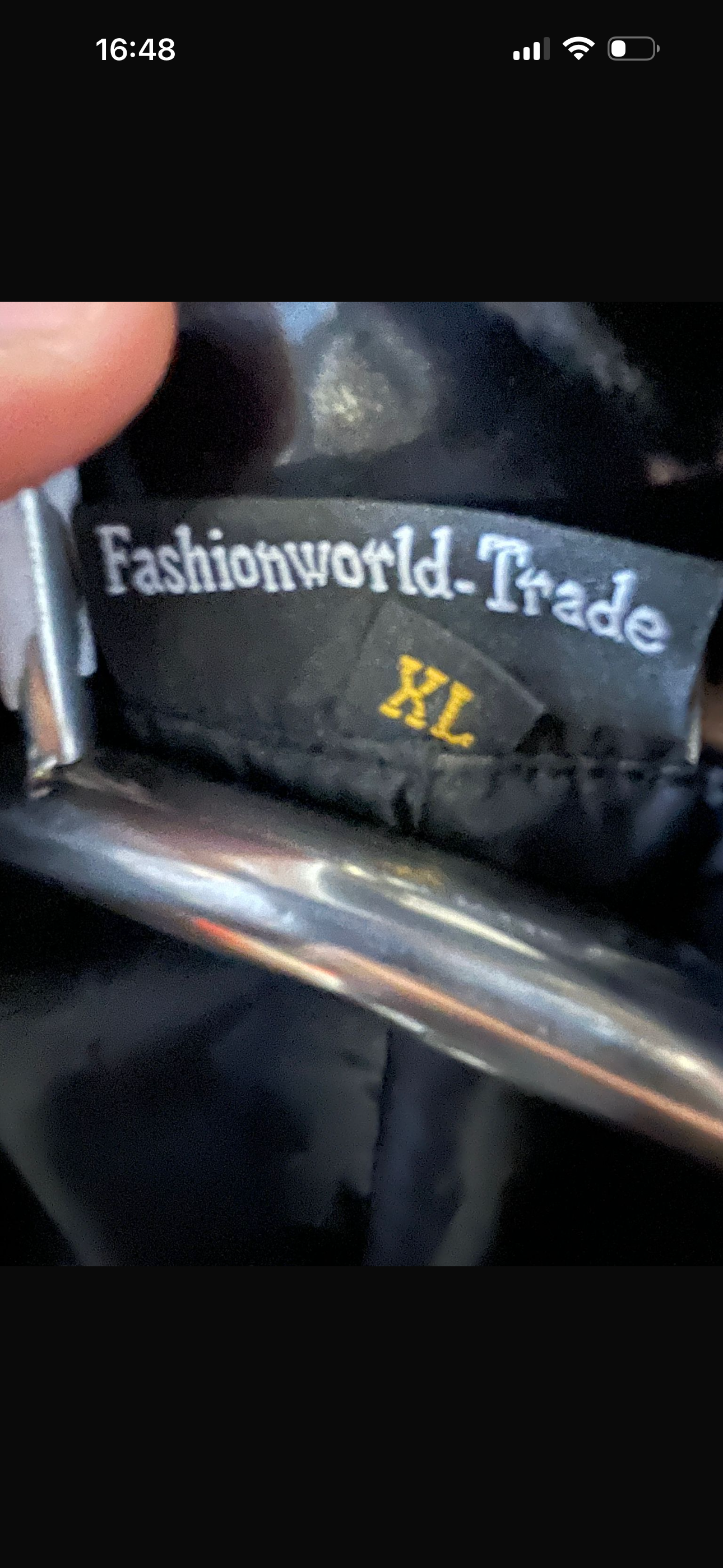 FashionWorld Kinky Glossy Black Jacket – Size XL