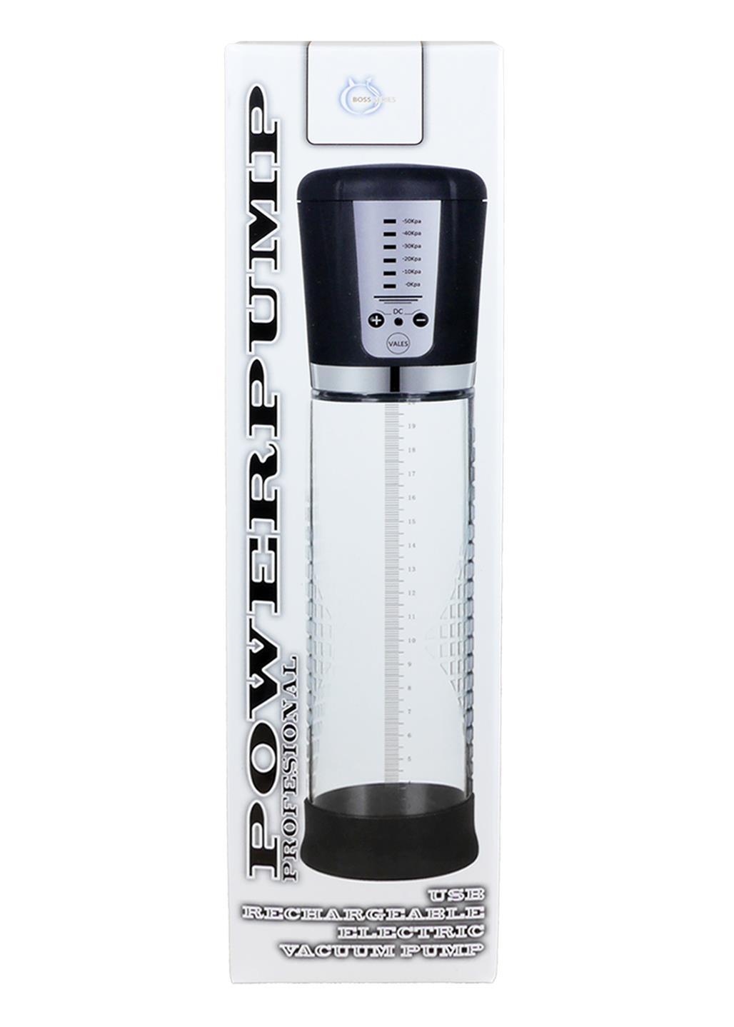 Boysoftoys Power Electric Vacuum Penis Pump - USB rechargeable - Big size 29 cm - dia 6,9 cm - 60-00013 - Colour box
