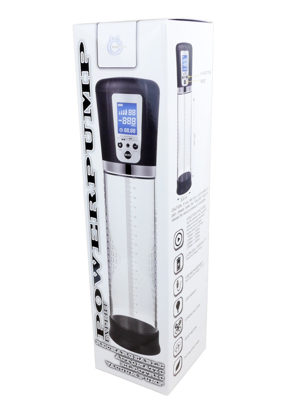Boysoftoys - 60-00014 - Pump - Powerpump - USB Rechargeable - Automatic Electric Vacuum Pump