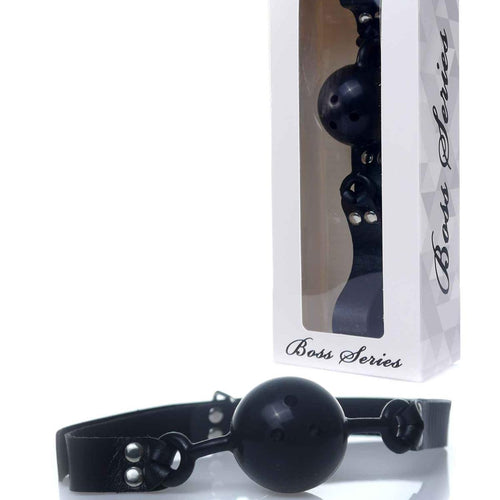 Boysoftoys - 61-00031 - Ball Gag - adjustable - breathable - attractive colour window box - black