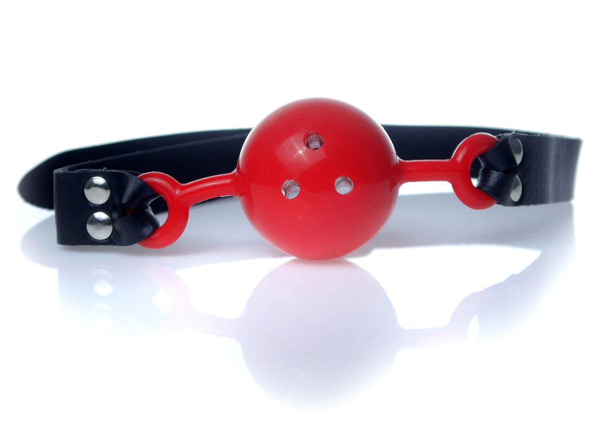 Bossoftoys - 61-00032 - Ball Gag - adjustable - breathable - attractive colour window box - red