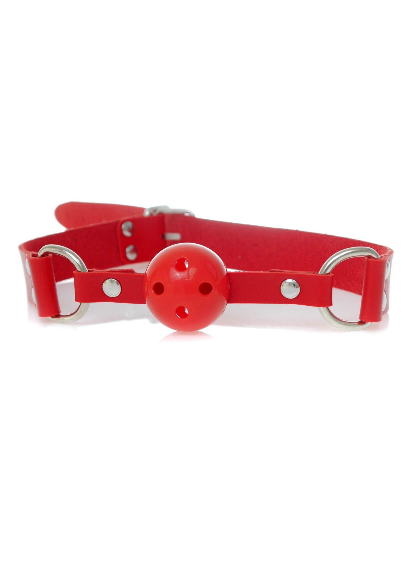 Bossoftoys - 61-00034 - Ball Gag - adjustable - breathable - attractive colour window box - Red