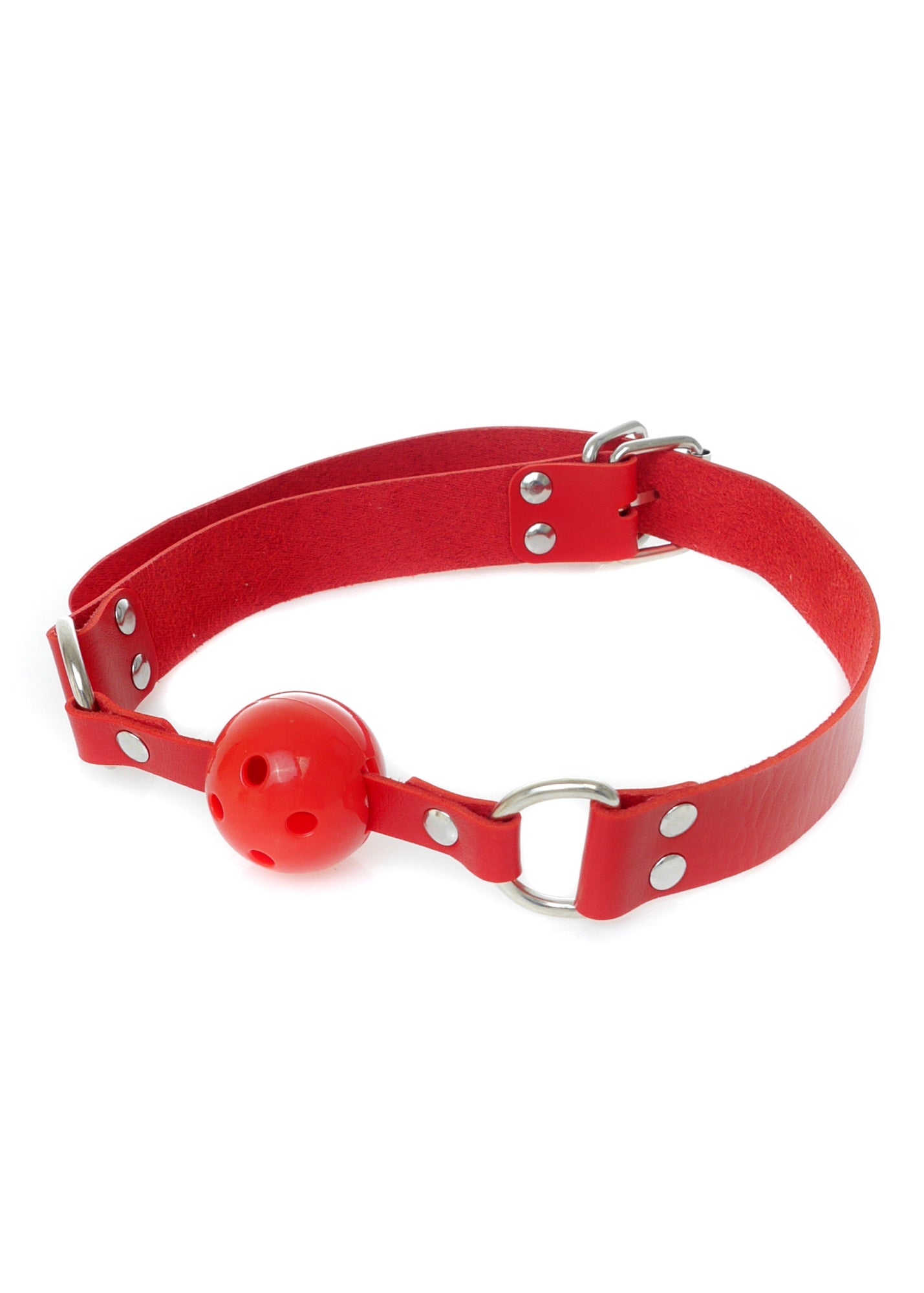 Bossoftoys - 61-00034 - Ball Gag - adjustable - breathable - attractive colour window box - Red