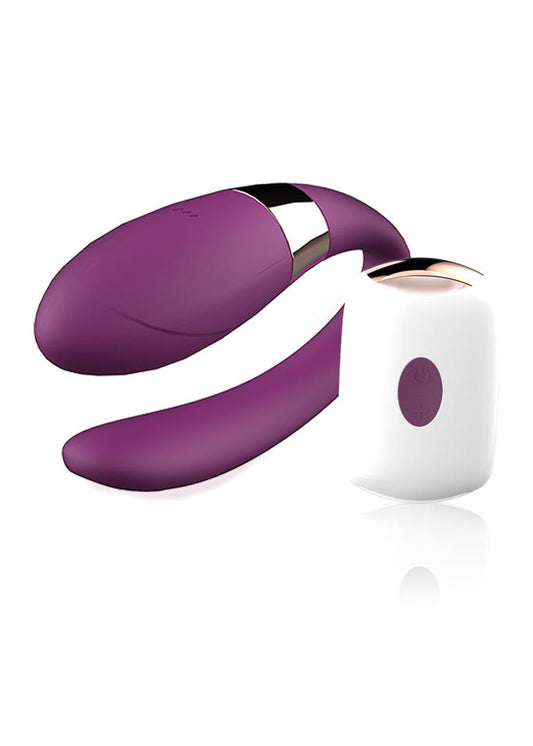 Bossoftoys - Stymulator V-Vibe Purple USB 7 Function - Remote Control - Stylish desgin - 62-00002
