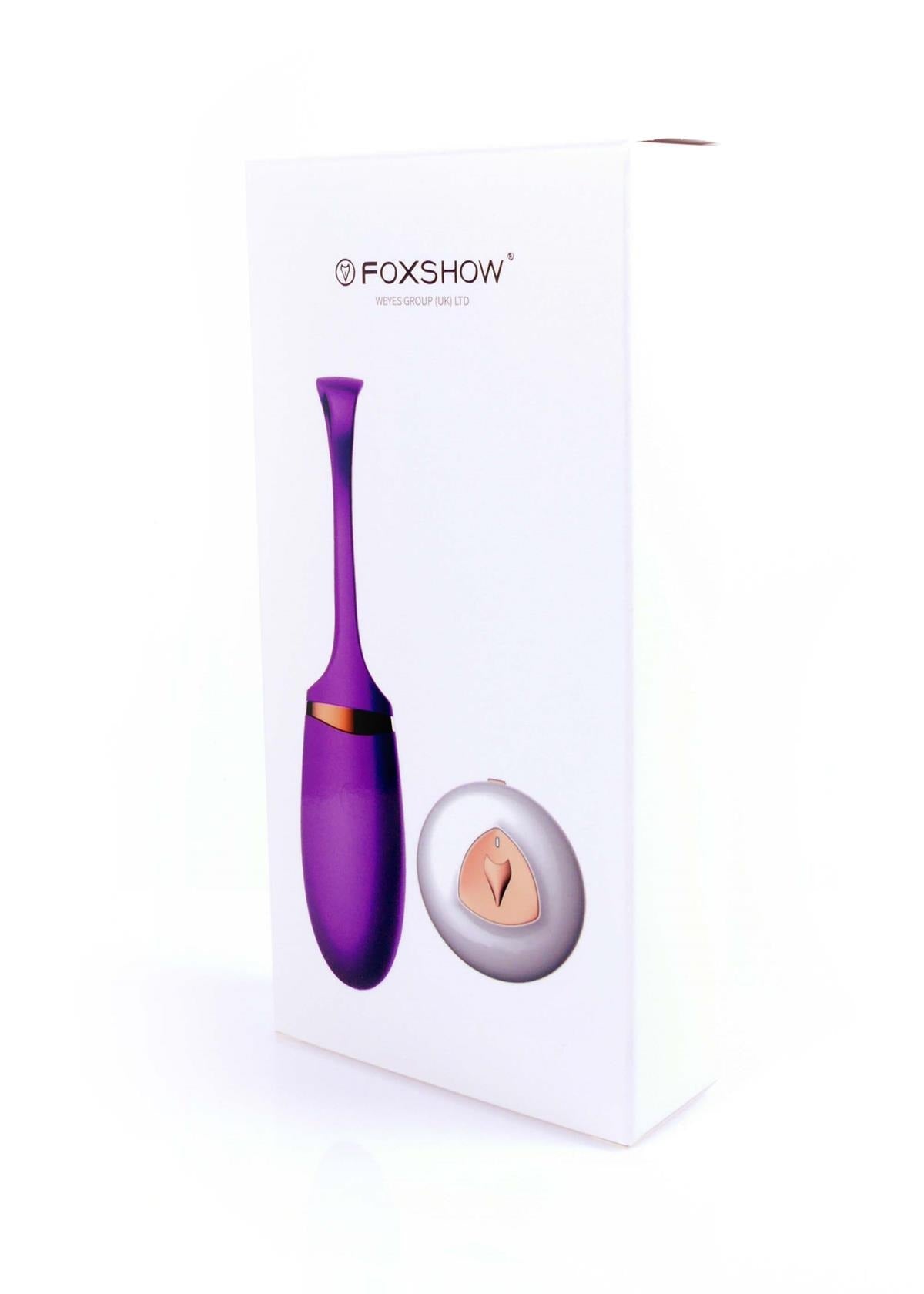 Foxshow - 63-00002 - Vibrating silicone Love egg - Remote control - Rechargeable - 10 function - Voice Control - Colour box