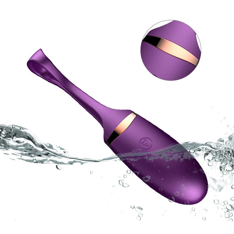 Foxshow - 63-00002 - Vibrating silicone Love egg - Remote control - Rechargeable - 10 function - Voice Control - Colour box