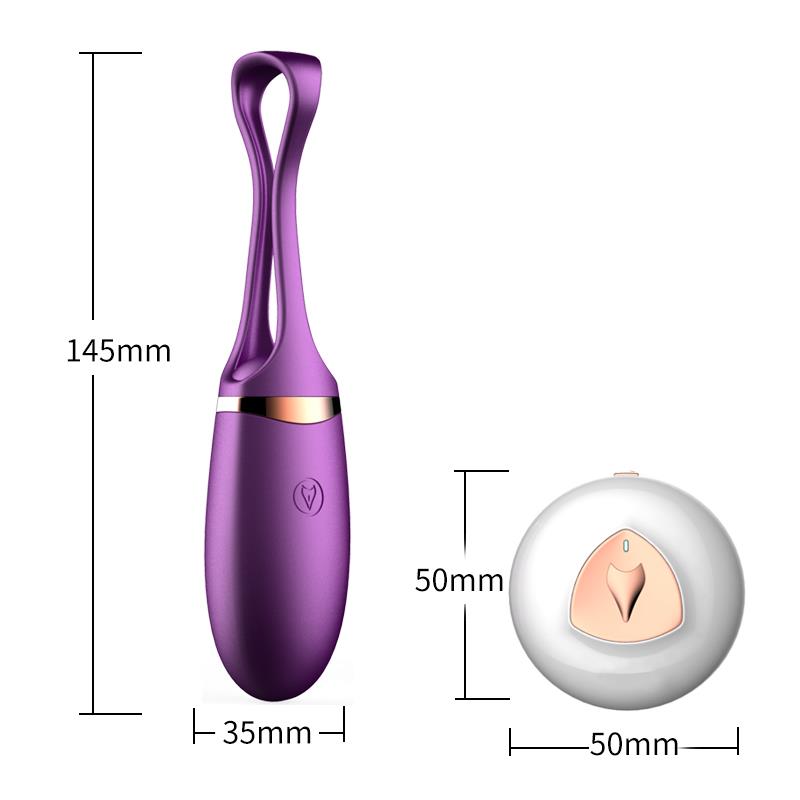 Foxshow - 63-00002 - Vibrating silicone Love egg - Remote control - Rechargeable - 10 function - Voice Control - Colour box