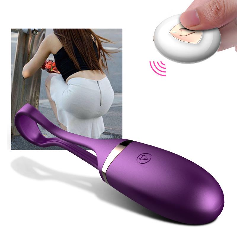 Foxshow - 63-00002 - Vibrating silicone Love egg - Remote control - Rechargeable - 10 function - Voice Control - Colour box