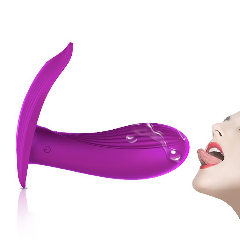 Foxshow - 63-00005 - Remote control Panty vibrator - Heat function - Voice control function - 10 Function - Rechargeable - 9 cm x 9 cm - Luxury Giftbox - Purple