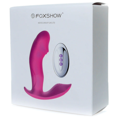 Foxshow - 63-00006 - Remote control Panty vibrator - Heat function - Voice control function - 10 Function - Rechargeable - 12,5 cm x 9 cm - Luxury Giftbox - Purple