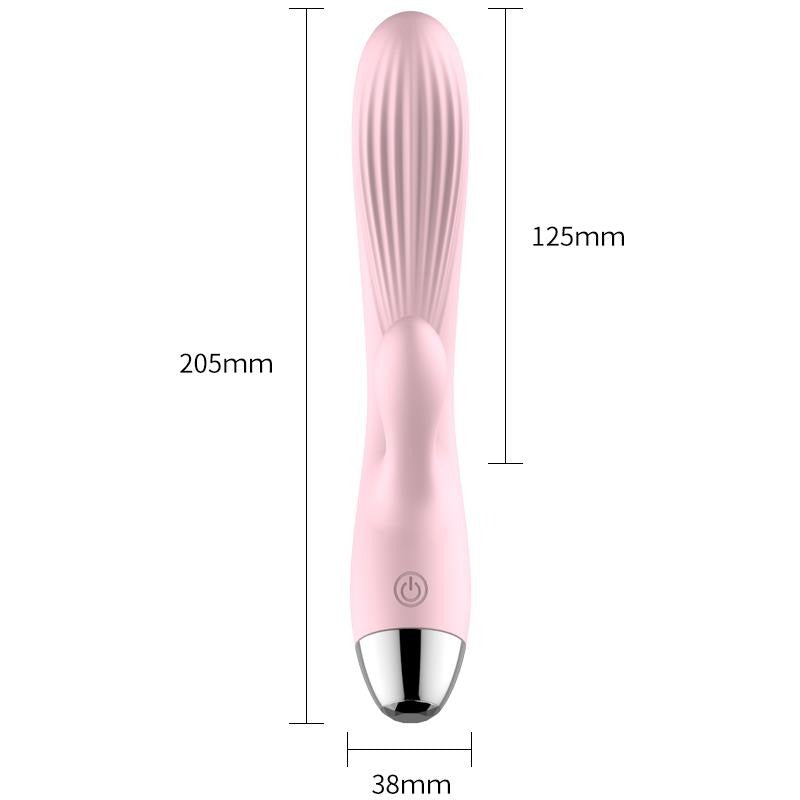 Foxshow - 63-00010 - Design G spot Vibrator - 22,4 cm - Heat function - 10 Function - Rechargeable  - Luxury Giftbox - Pink