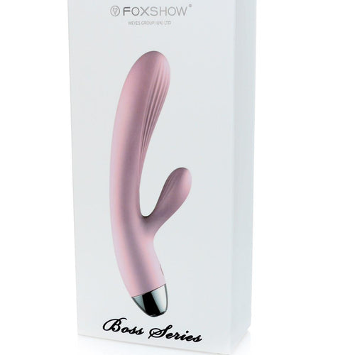 Foxshow - 63-00010 - Design G spot Vibrator - 22,4 cm - Heat function - 10 Function - Rechargeable - Luxury Giftbox - Pink