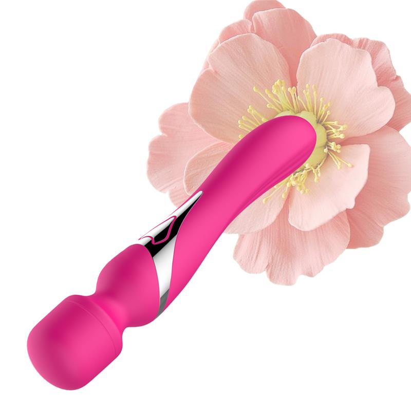 Foxshow - 63-00011 - Dual Massager - Design G spot Vibrator - 22,6 cm - 7 Pulsation modes and  7 Function - Rechargeable  - width 3,2/ 4,2 cm  - Luxury Giftbox - Pink