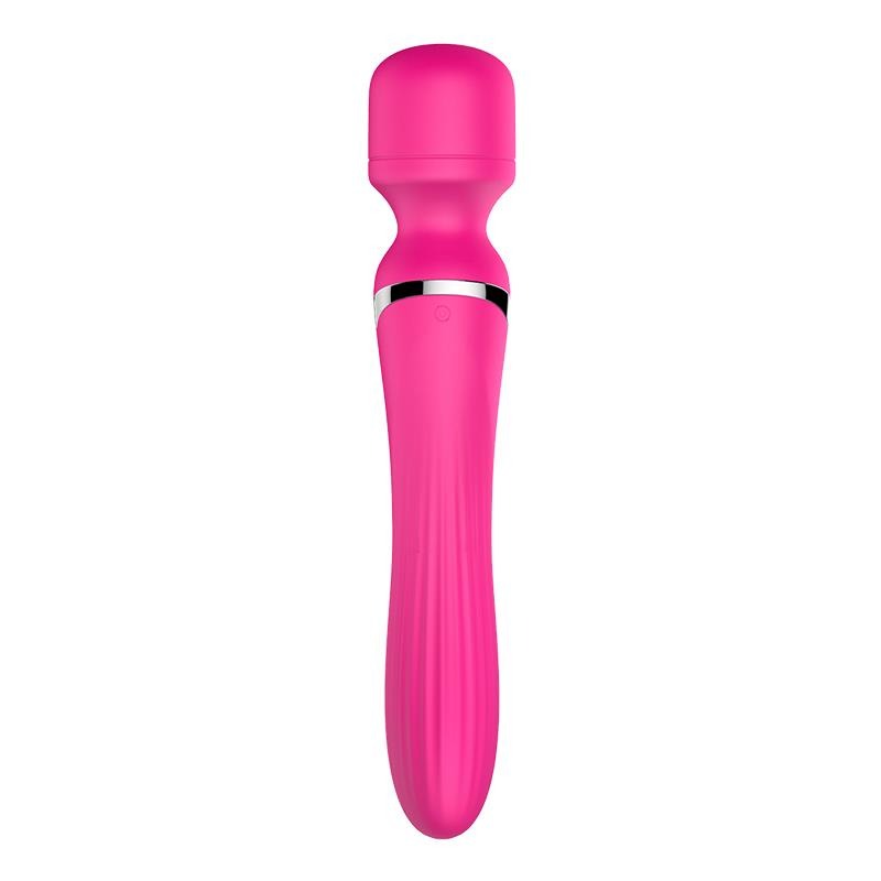 Foxshow - 63-00011 - Dual Massager - Design G spot Vibrator - 22,6 cm - 7 Pulsation modes and 7 Function - Rechargeable - width 3,2/ 4,2 cm - Luxury Giftbox - Pink