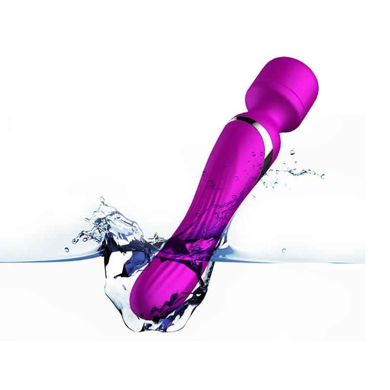 Foxshow - 63-00012 - Dual Massager - Design G spot Vibrator - 22,6 cm - 7 Pulsation modes and 7 Function - Rechargeable - width 3,2/ 4,2 cm - Luxury Giftbox - Purple